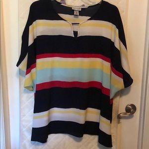 Catherine’s Striped Blouse 3X